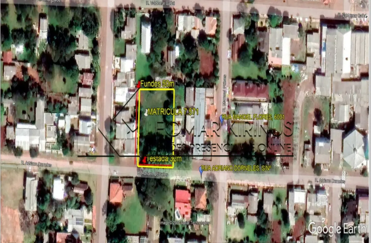 LOTE 001 - TERRENO SEM BENFEITORIAS