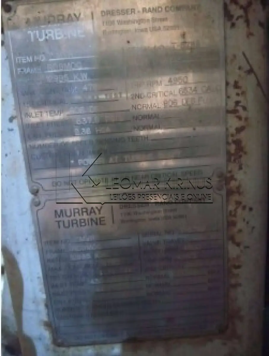 LOTE 001 - TURBINA MUNRRAY 