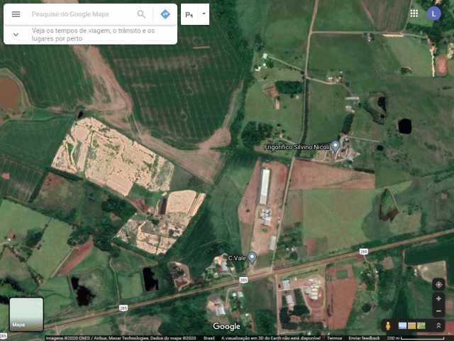 ÁREA DE TERRAS DE 05HA E INSTALAÇÕES DE FRIGORÍFICO