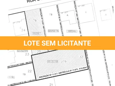 LOTE 000 - TERRENO COM ÁREA DE 612M²