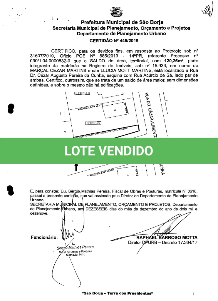 LOTE 001