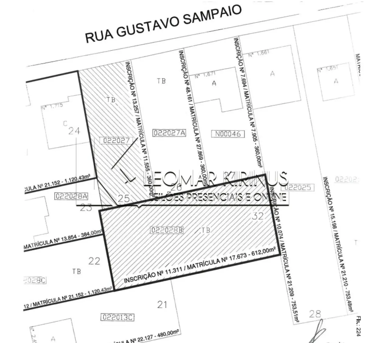 LOTE 000 - TERRENO COM ÁREA DE 612M²