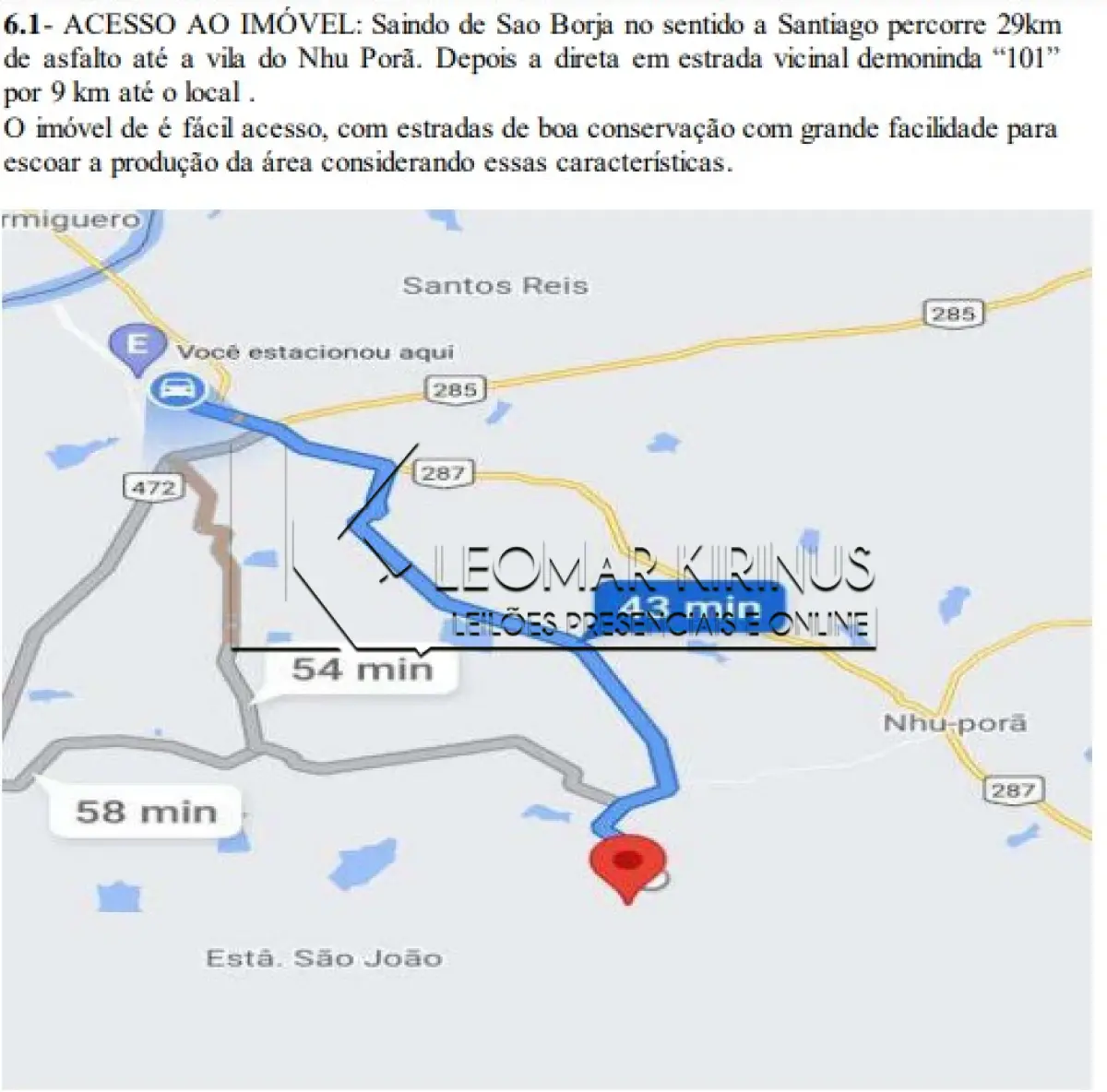 LOTE 001 - FRAÇÃO DE TERRAS COM 50HA02A65CA