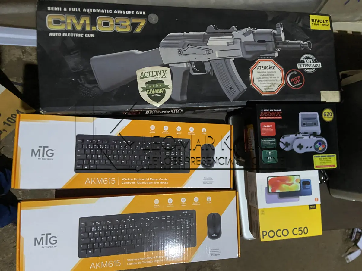 LOTE 006 - COMBO TECLADO SEM FIO E MOUSE