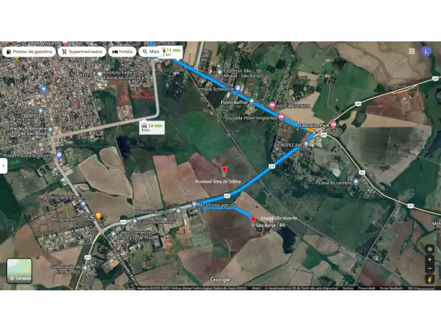DUAS FRAÇÕES DE TERRAS - BR472 ENTRADA DA CIDADE