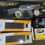 LOTE 003 - COMBO TECLADO SEM FIO E MOUSE