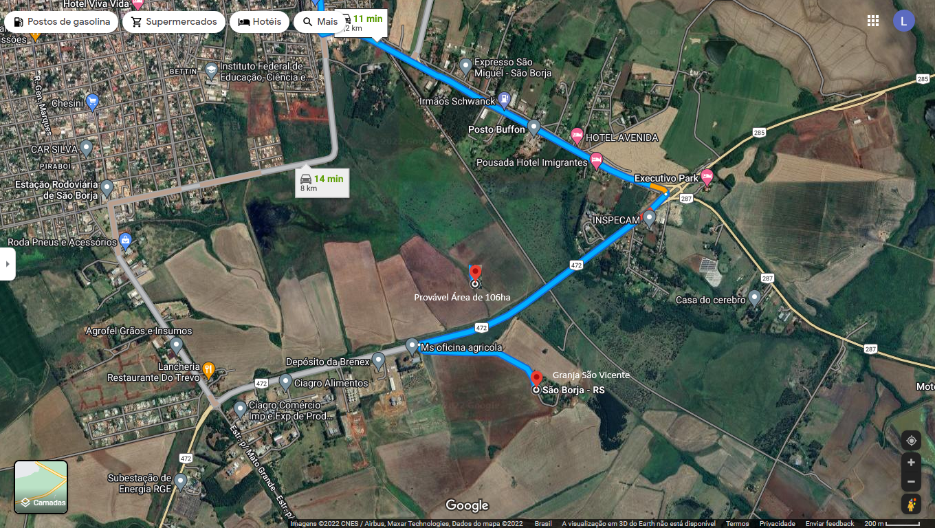 FRAÇÃO DE CAMPOS - 106HA BR472 - ENTRADA DA CIDADE